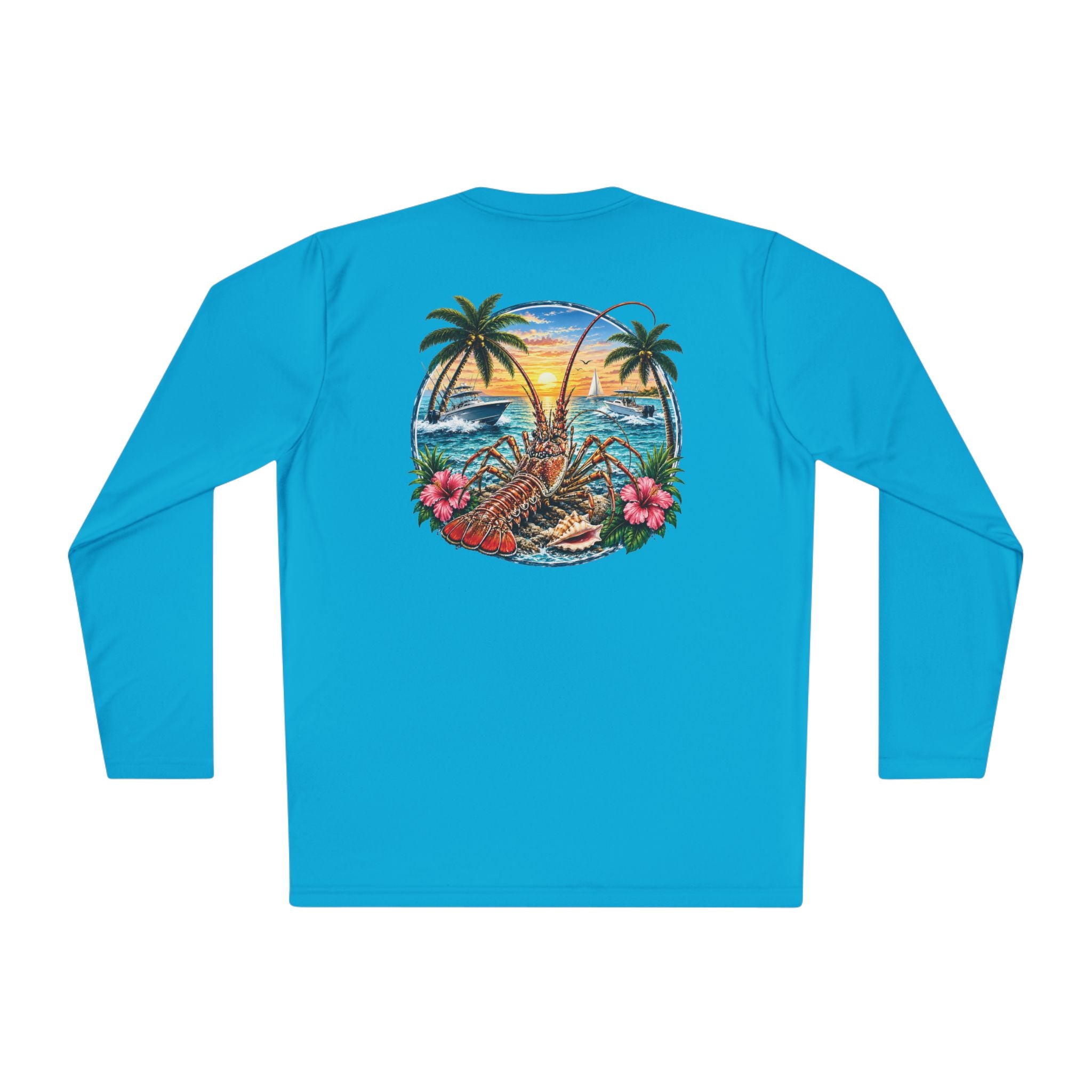 Unisex Moisture Wicking Long Sleeve- Lobstering