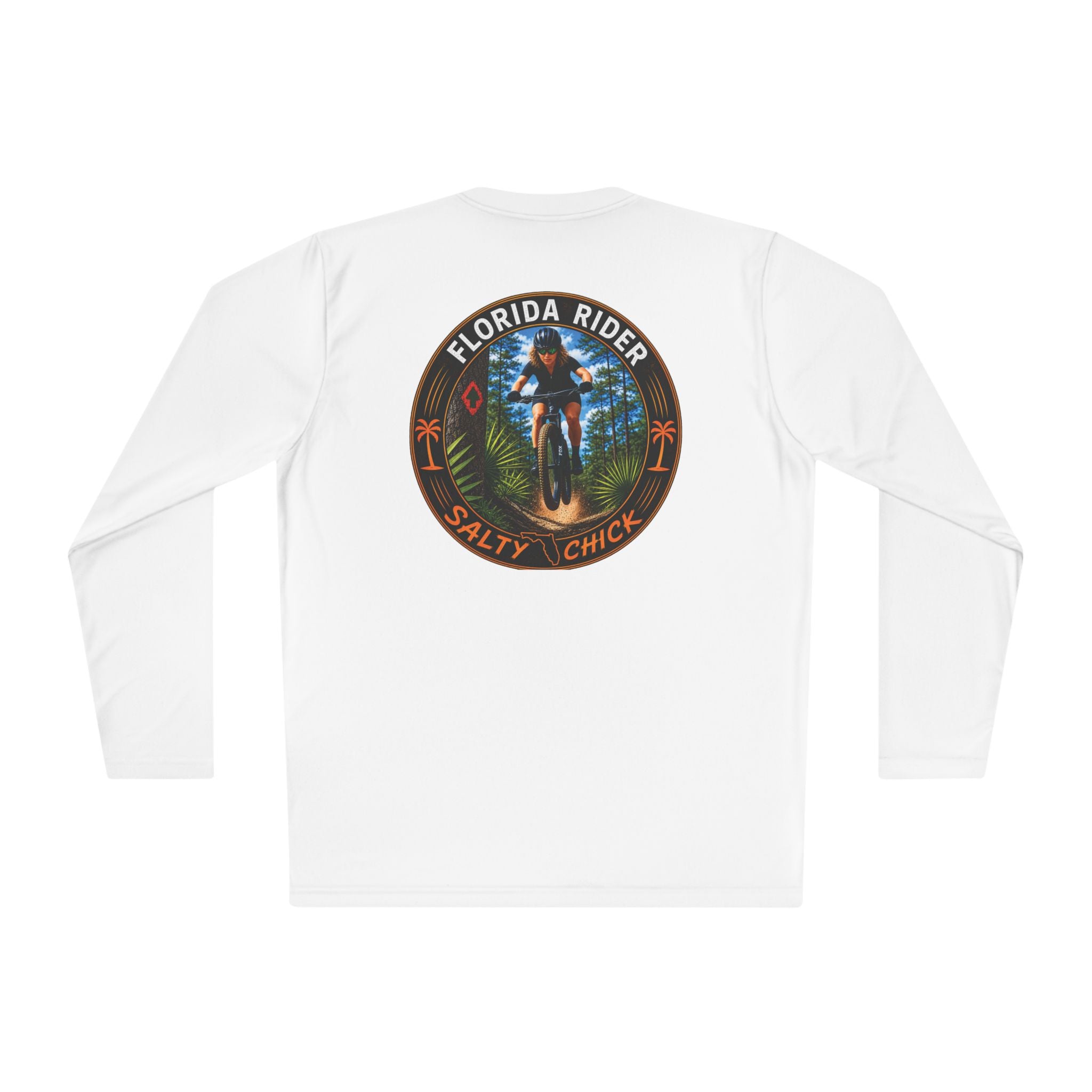 Unisex Moisture Wicking Long Sleeve- Mountain Biker