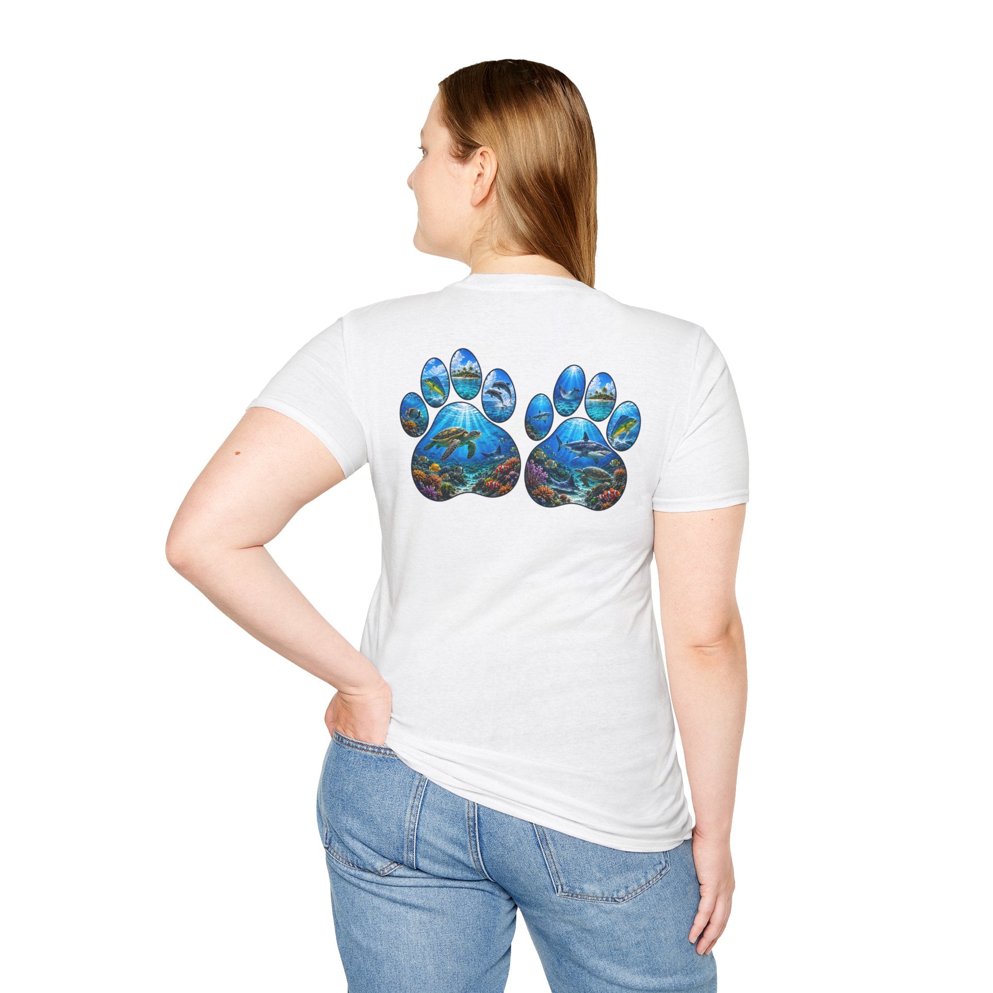 Cotton Tee- Dog Paws