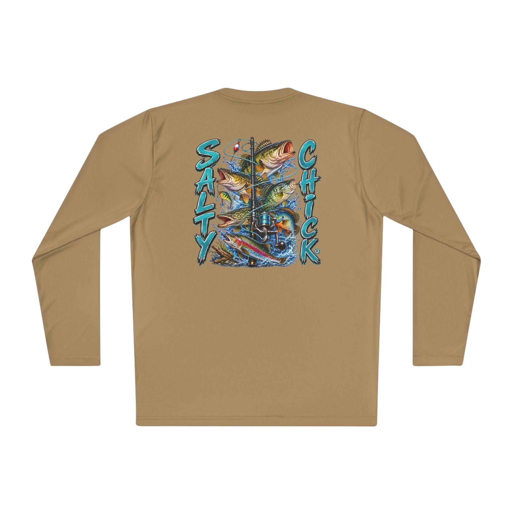 Unisex Moisture Wicking Long Sleeve- Freshwater fish