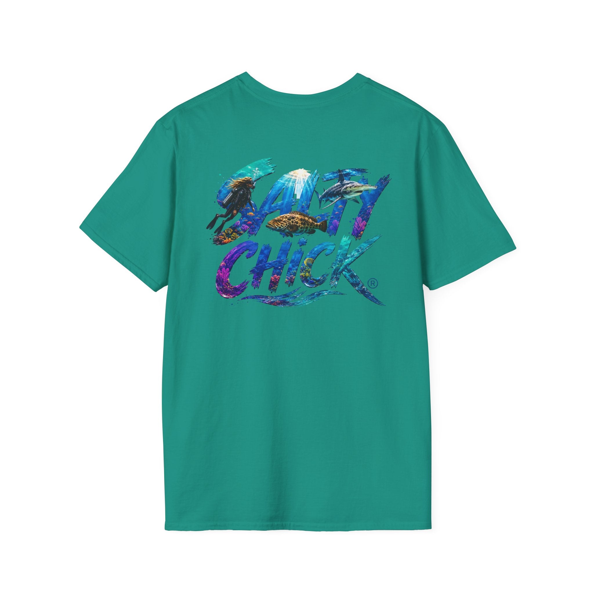 Cotton Tee- Diver lettering