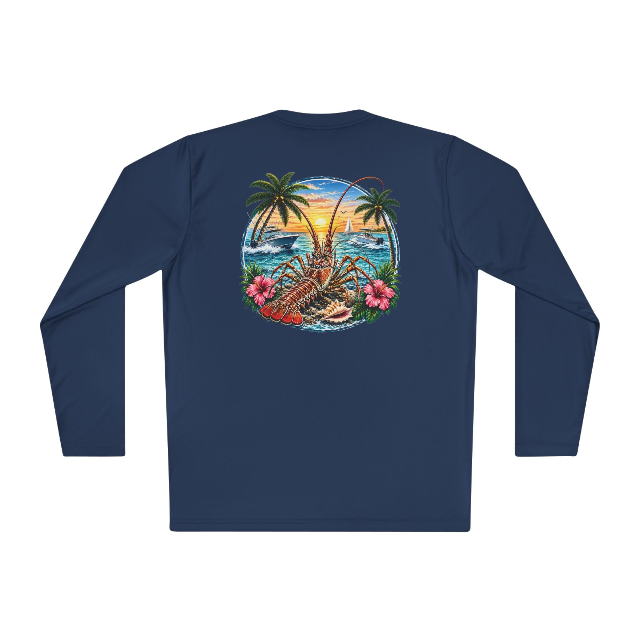 Unisex Moisture Wicking Long Sleeve- Lobstering