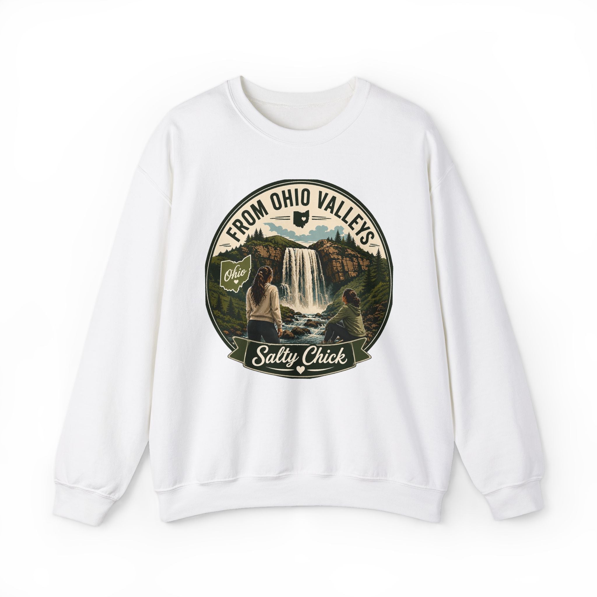 Cotton Ohio Valleys Crewneck Sweatshirt