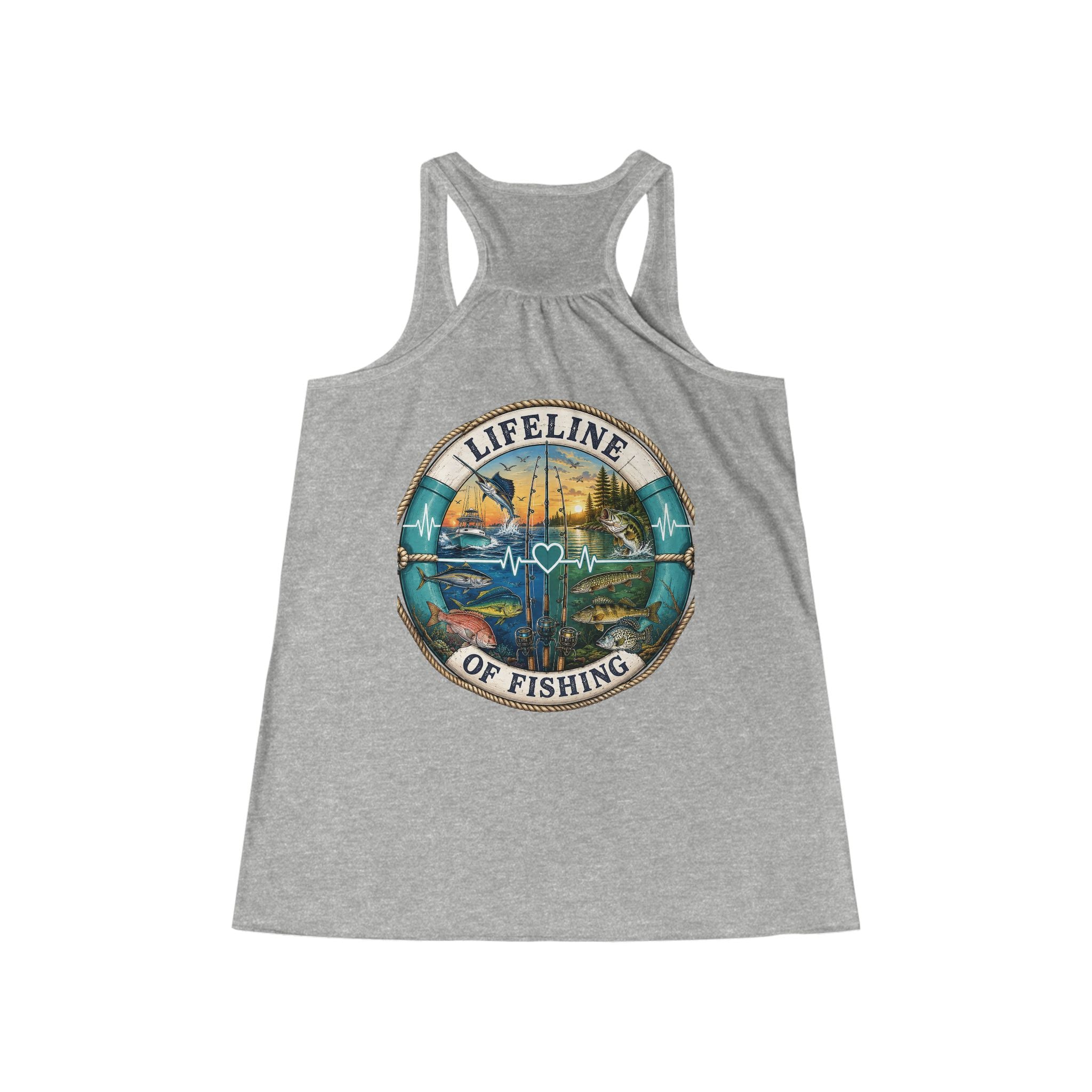 Racerback Front/Back Design Tank Top – Lifeline Fishing