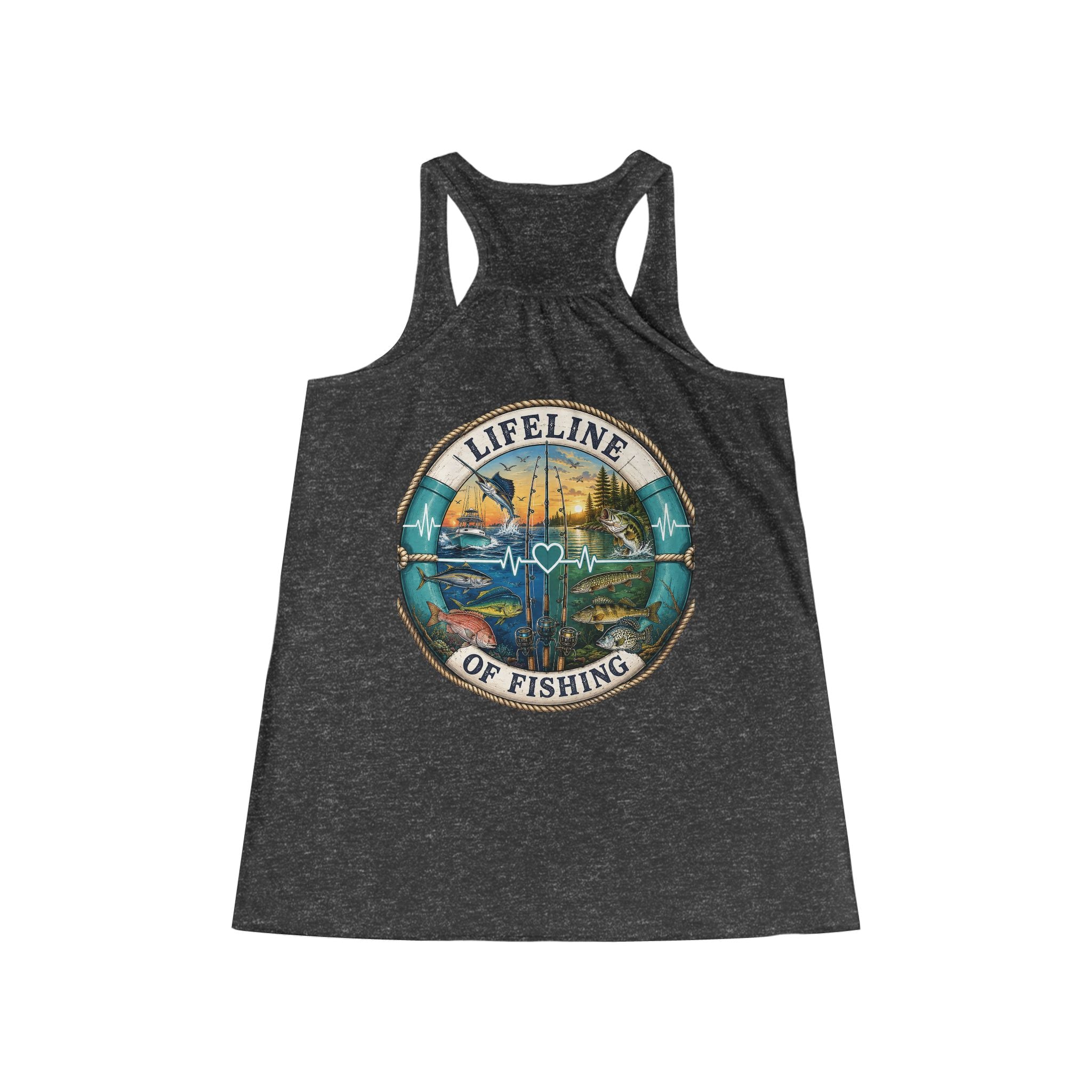 Racerback Front/Back Design Tank Top – Lifeline Fishing