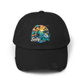 Distressed Cap- Mountain/Ocean Fishing