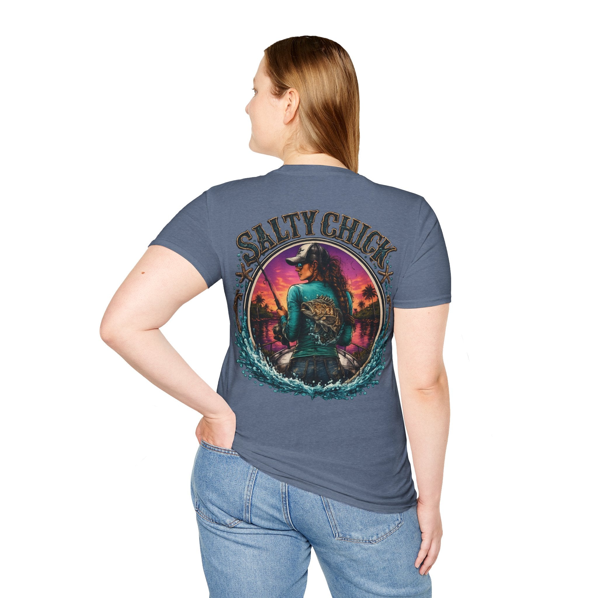 Salty Chick Cast All Day Cotton Tee