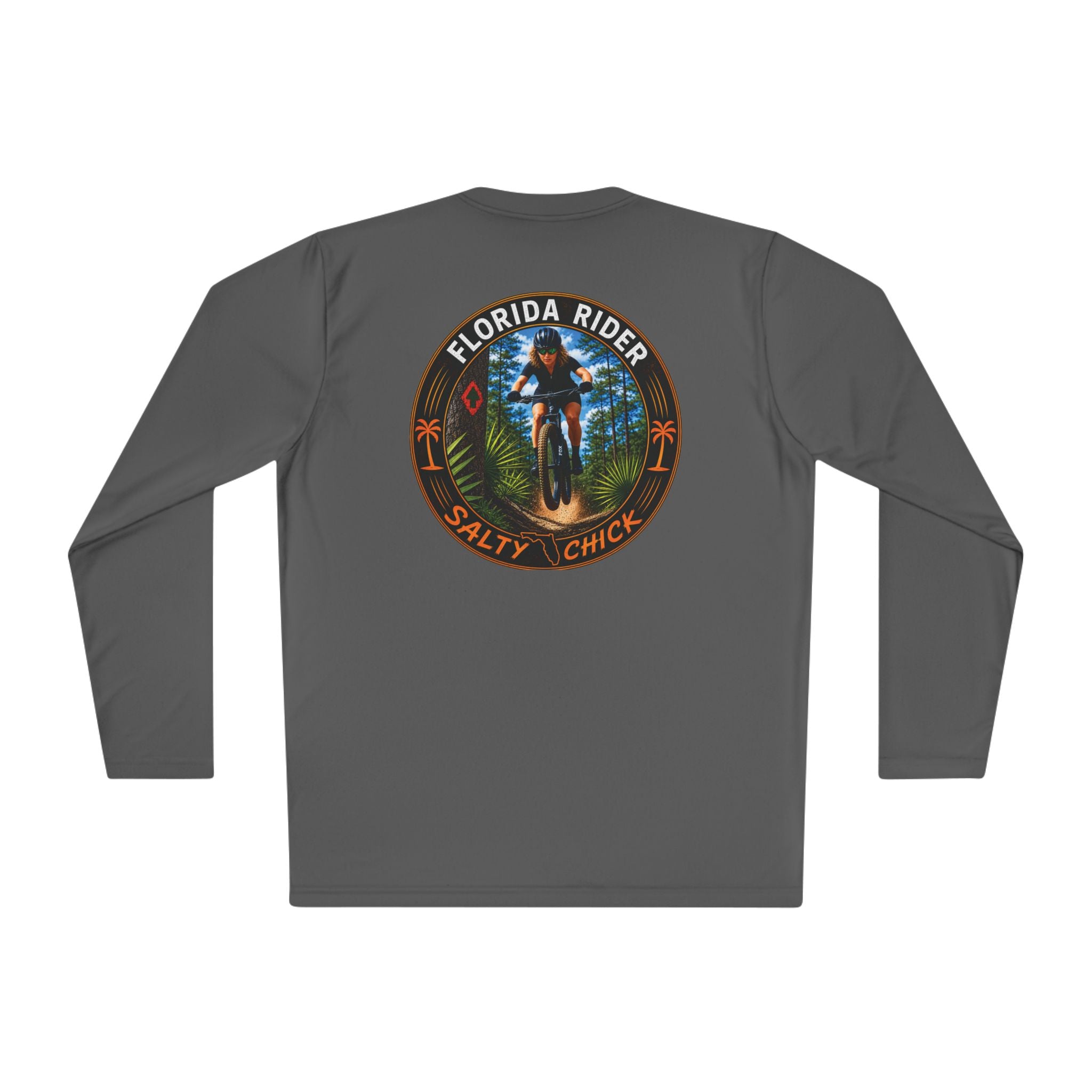 Unisex Moisture Wicking Long Sleeve- Mountain Biker