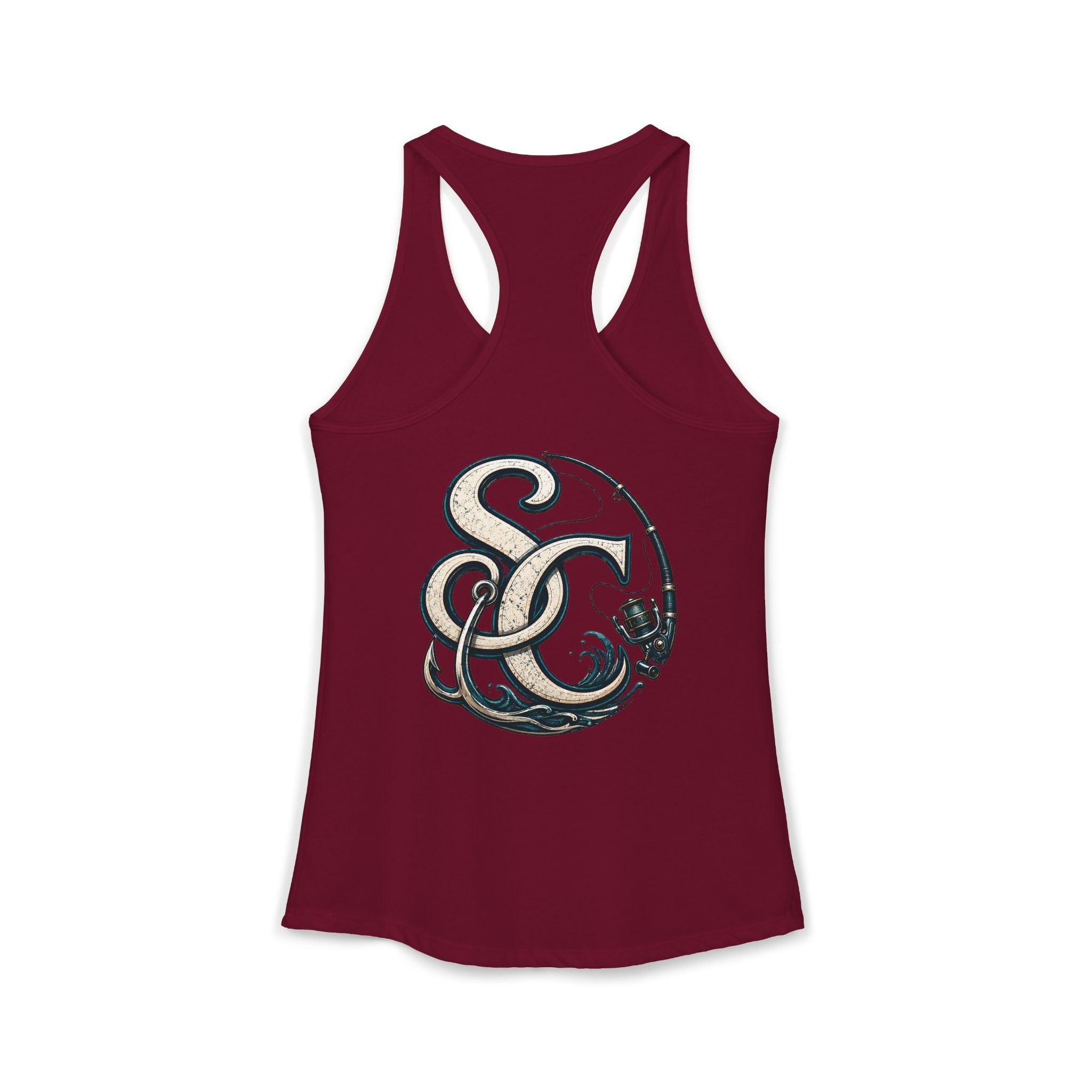 Performance Racerback Tank-SC fishing logo