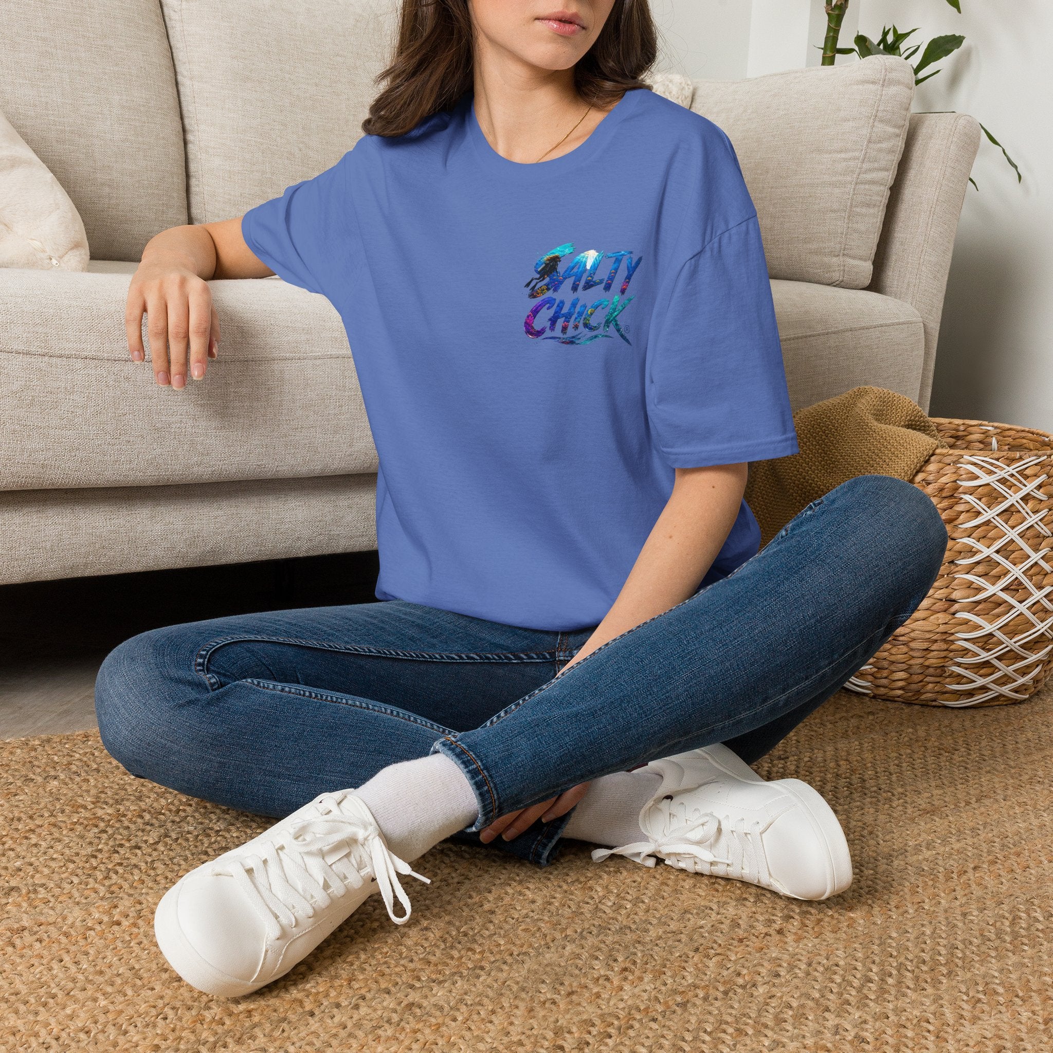 Cotton Tee- Diver lettering