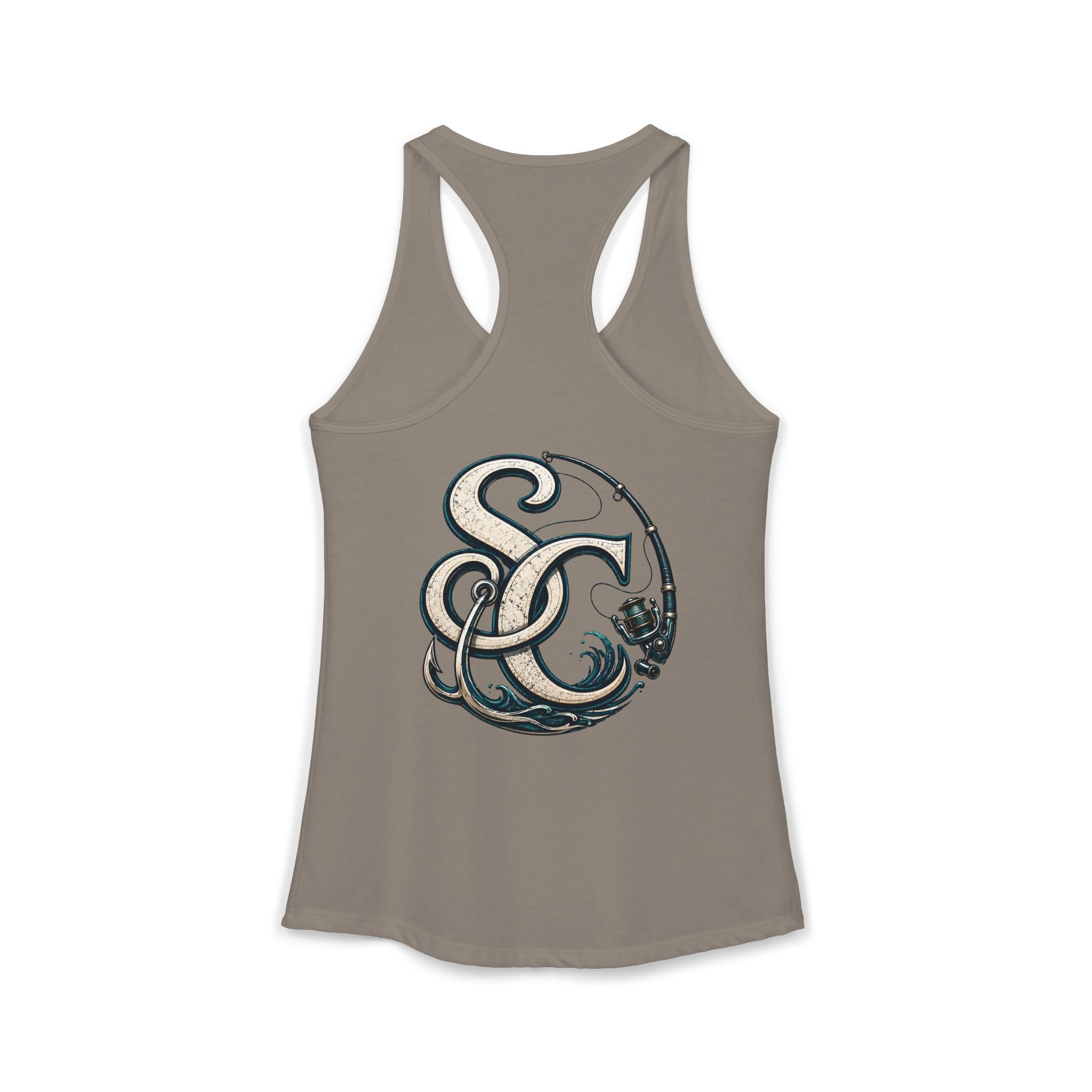 Performance Racerback Tank-SC fishing logo