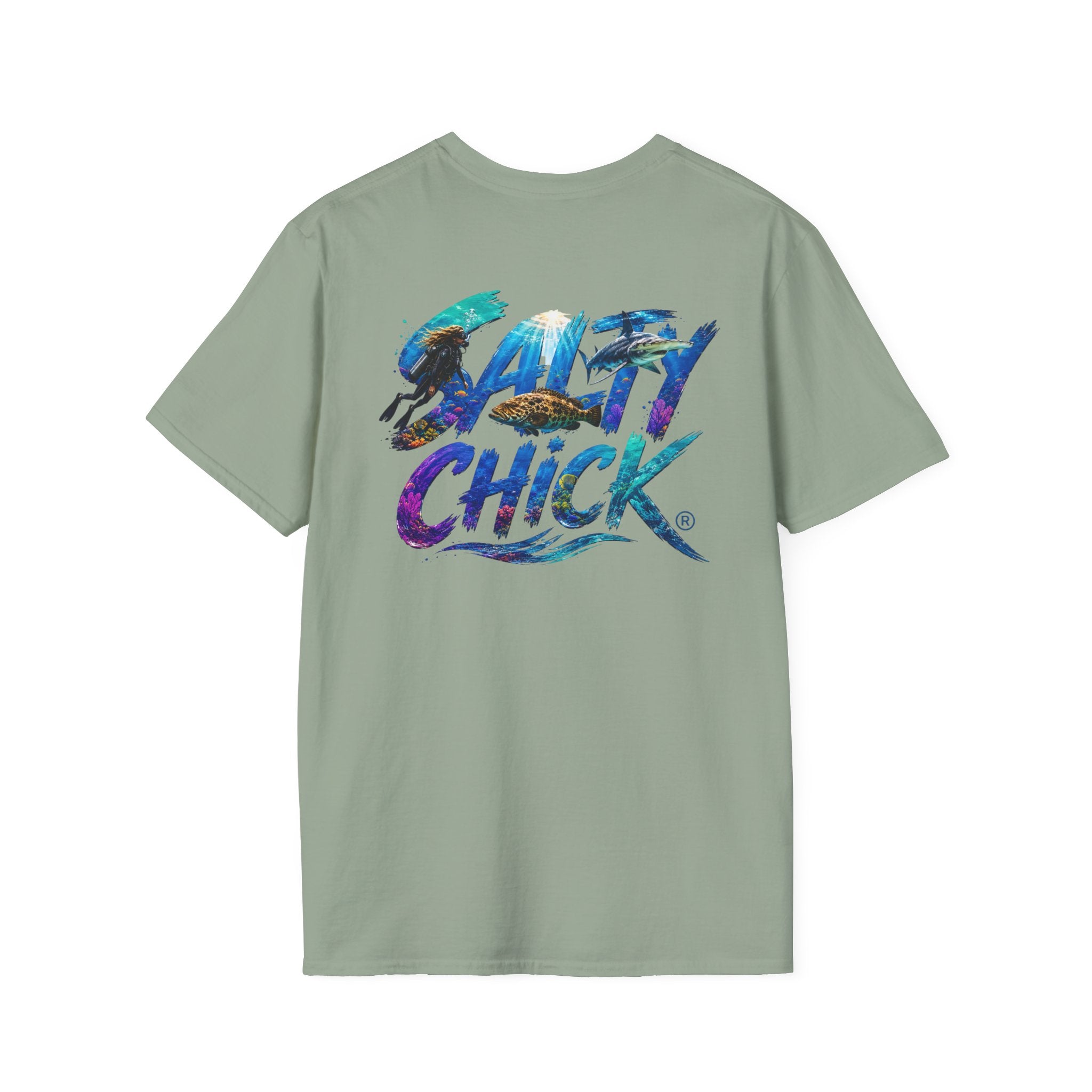 Cotton Tee- Diver lettering