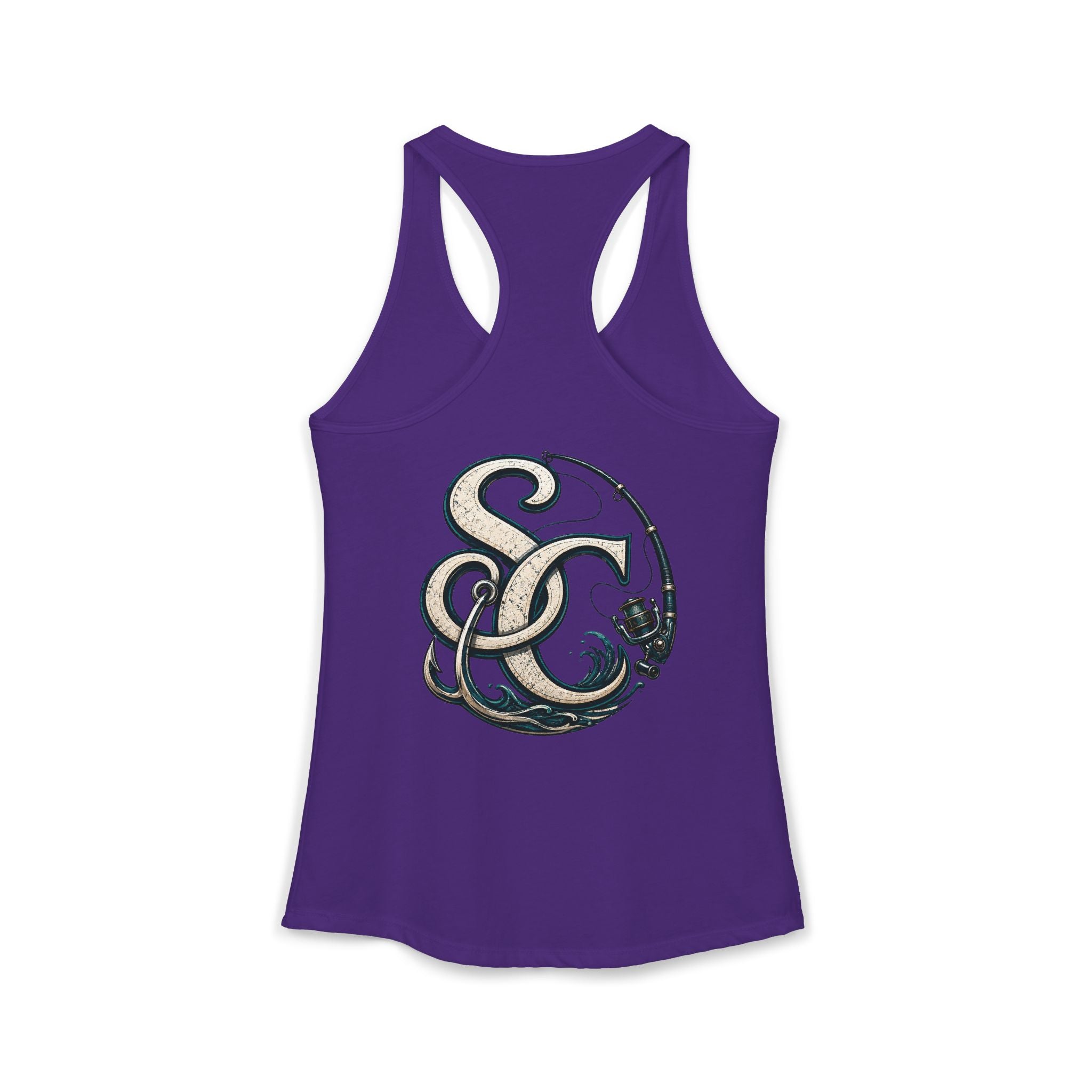 Performance Racerback Tank-SC fishing logo