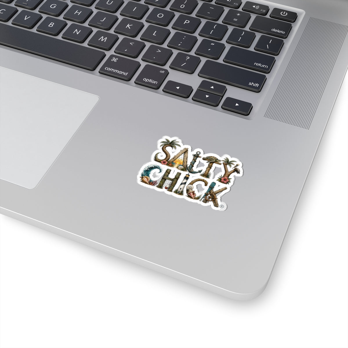 Cut Stick Sticker- unique Salty Chick lettering
