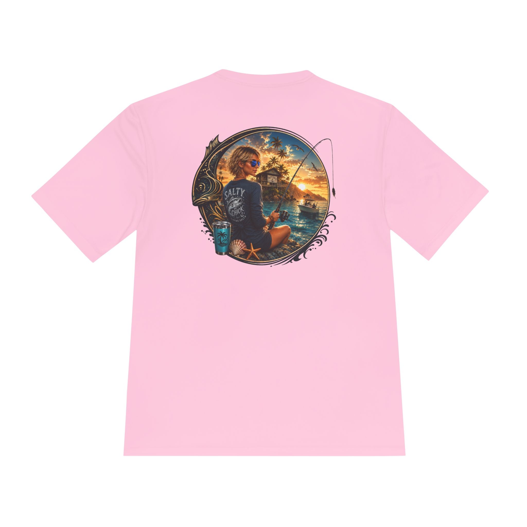 Unisex Moisture Wicking fishing Tee