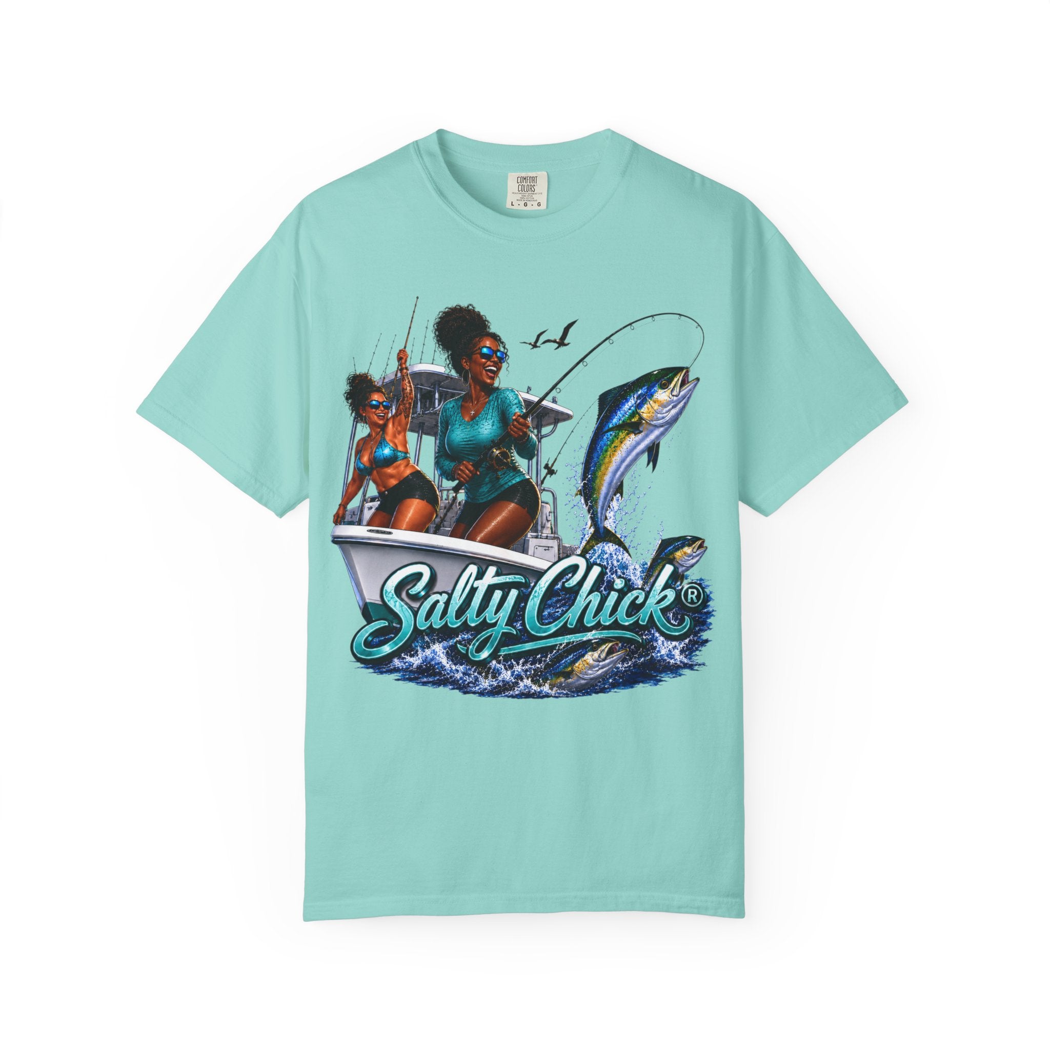 Salty Chick Sunset Ride Cotton Tee