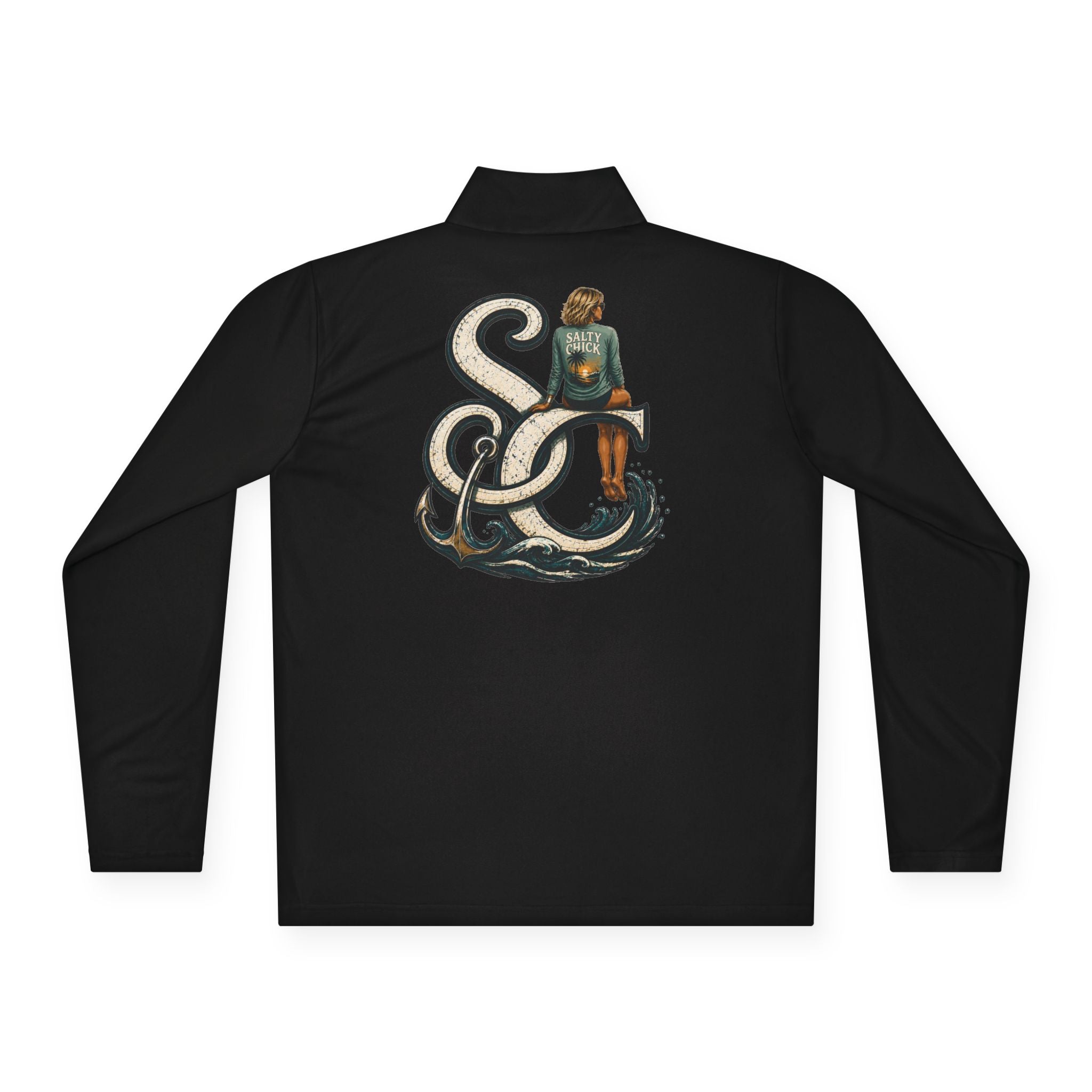 Quarter-Zip Performance Pullover — SC Logo blonde
