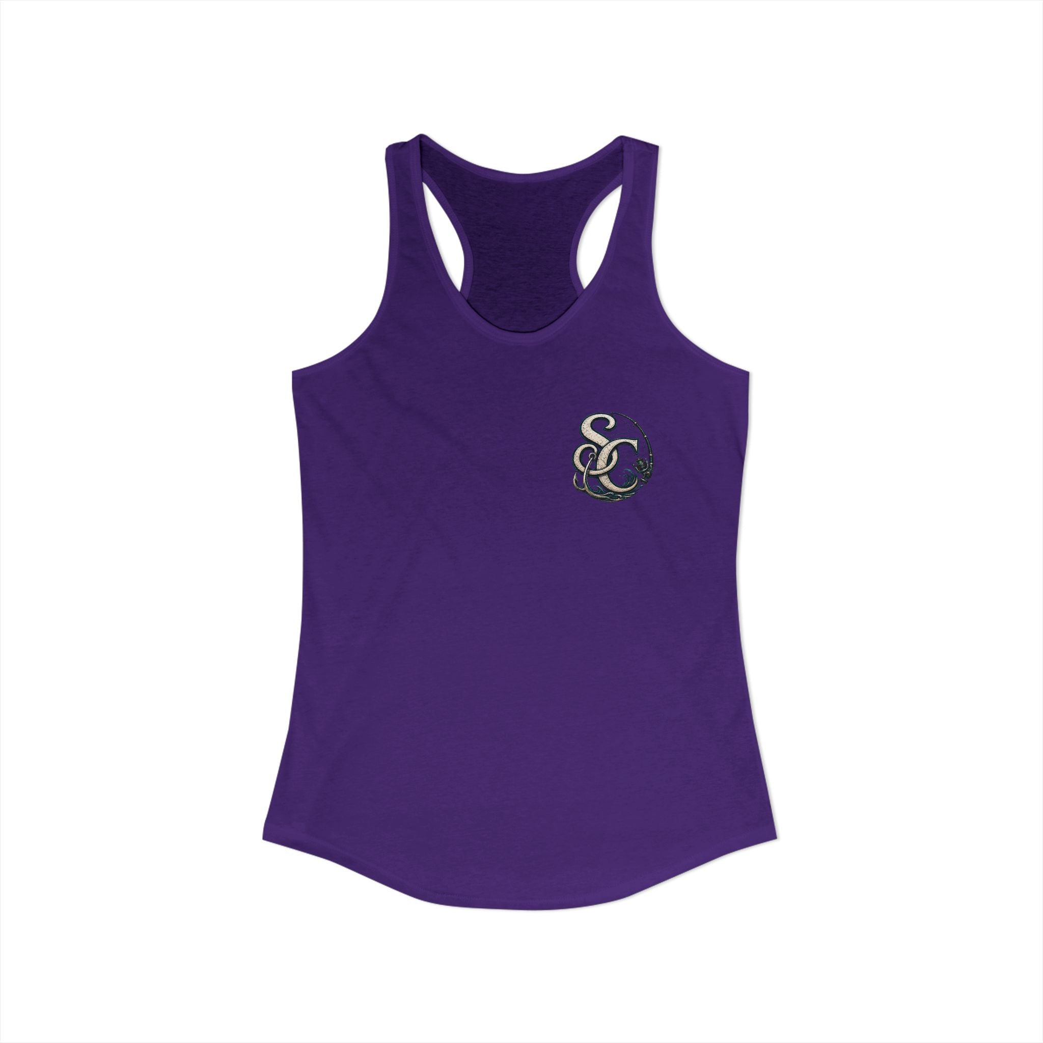 Performance Racerback Tank-SC fishing logo