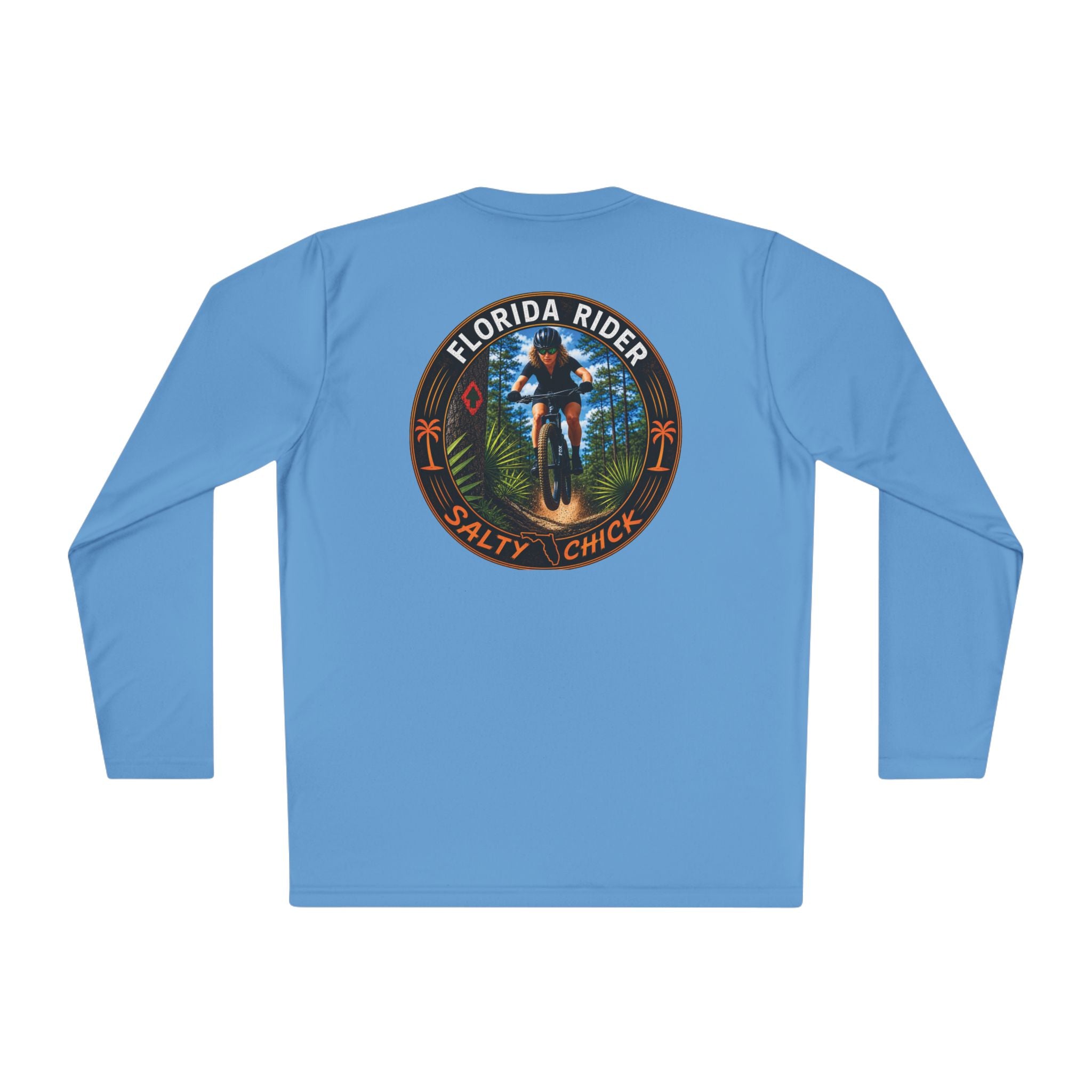 Unisex Moisture Wicking Long Sleeve- Mountain Biker