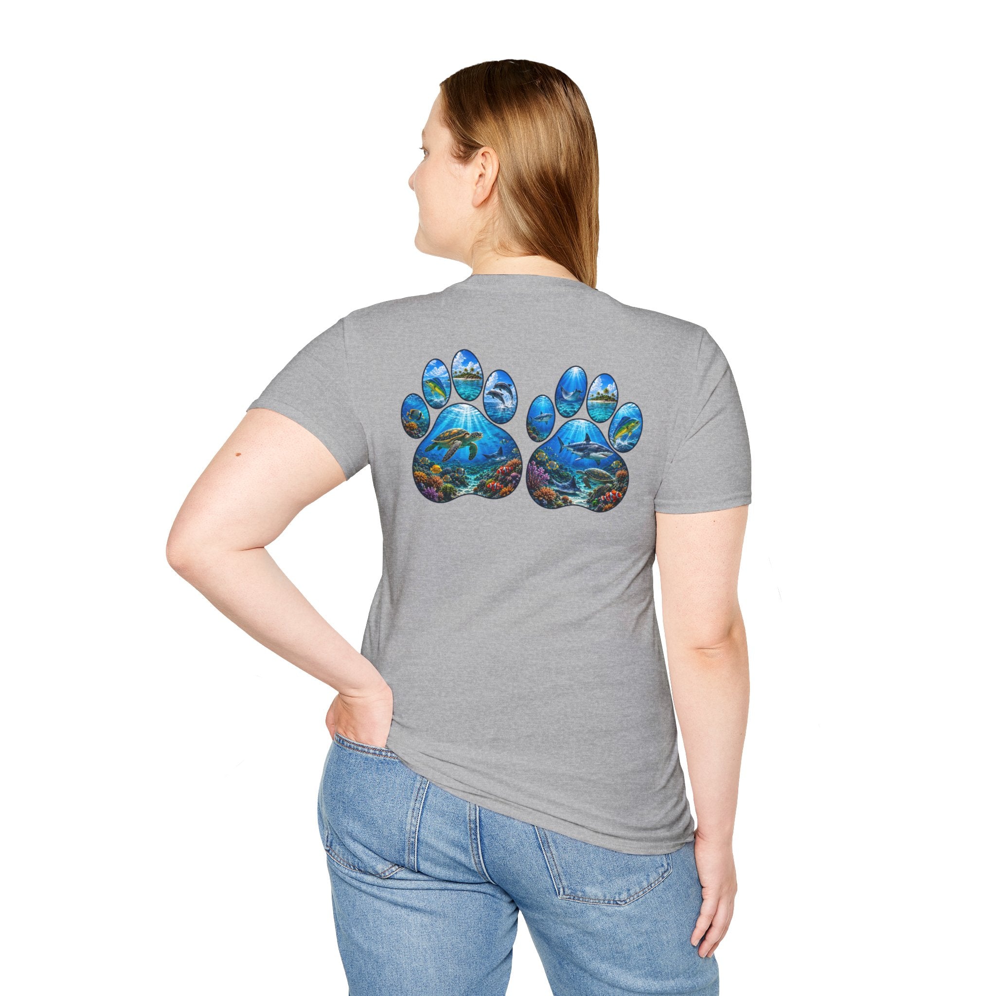 Cotton Tee- Dog Paws