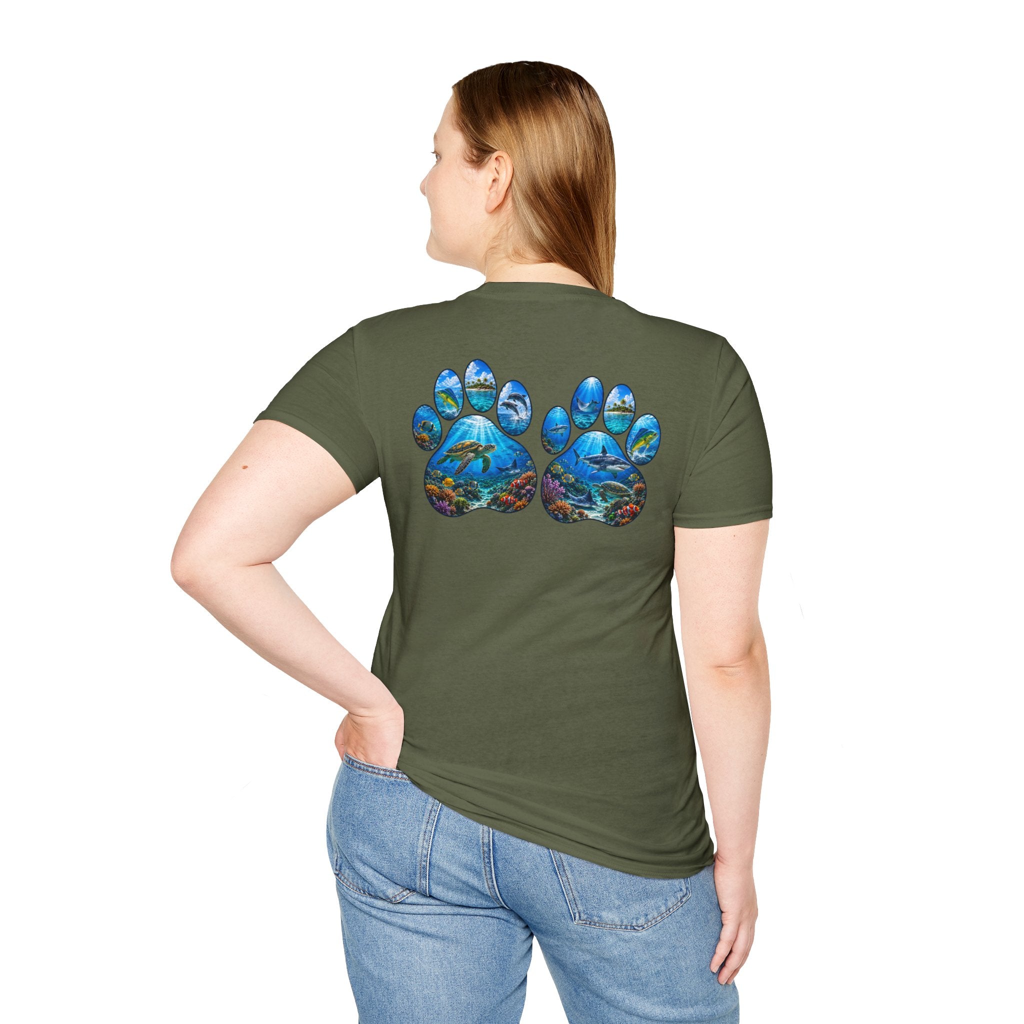 Cotton Tee- Dog Paws