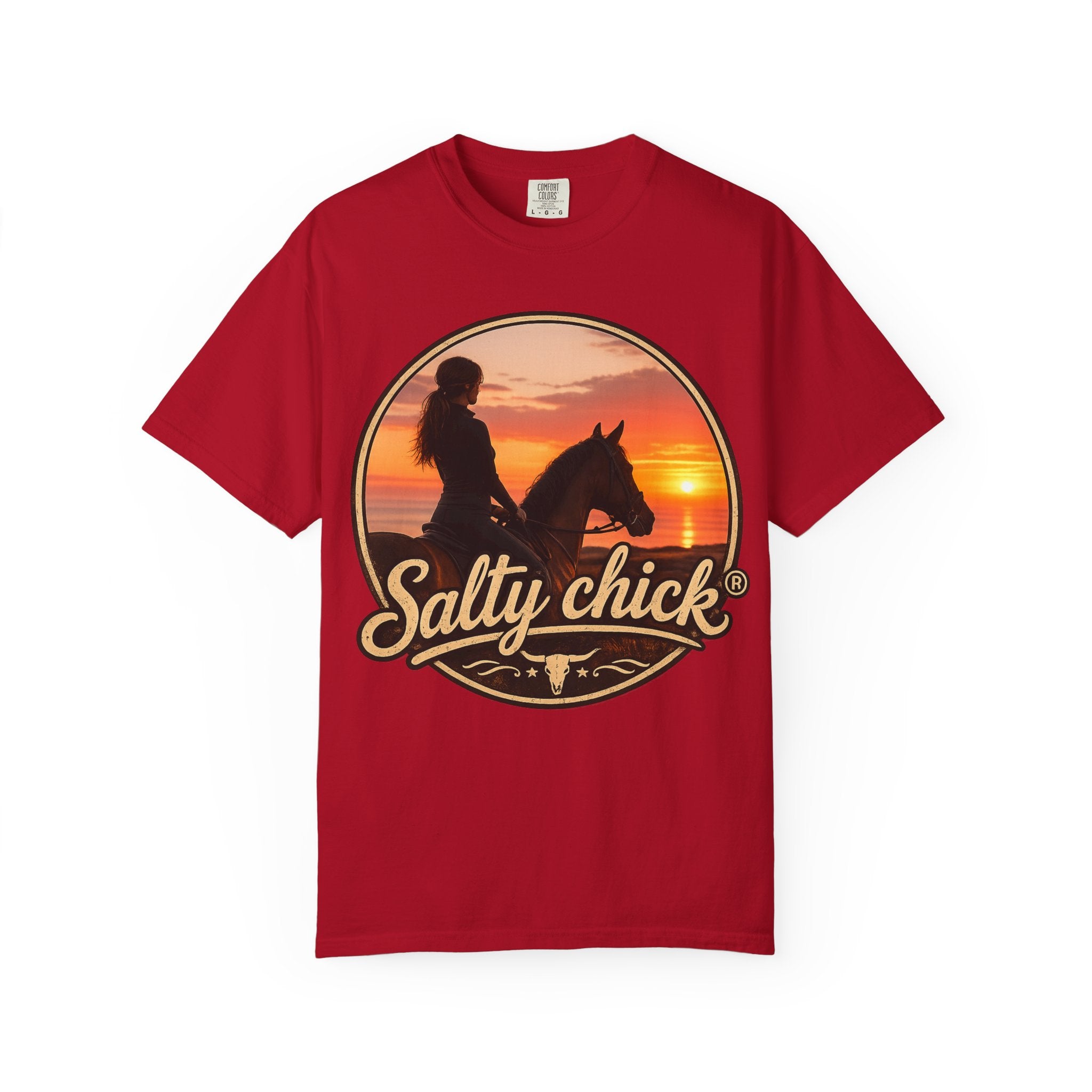 Cotton Horse Sunset T‑Shirt