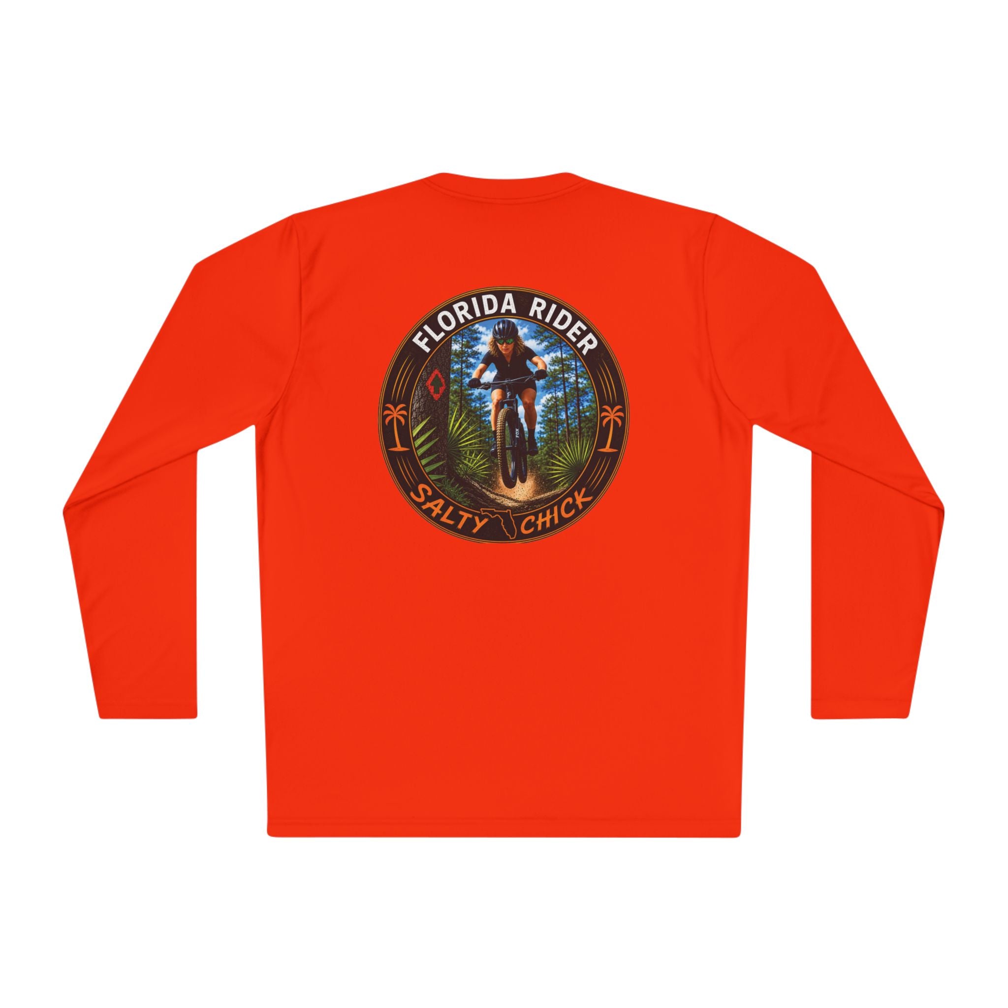 Unisex Moisture Wicking Long Sleeve- Mountain Biker