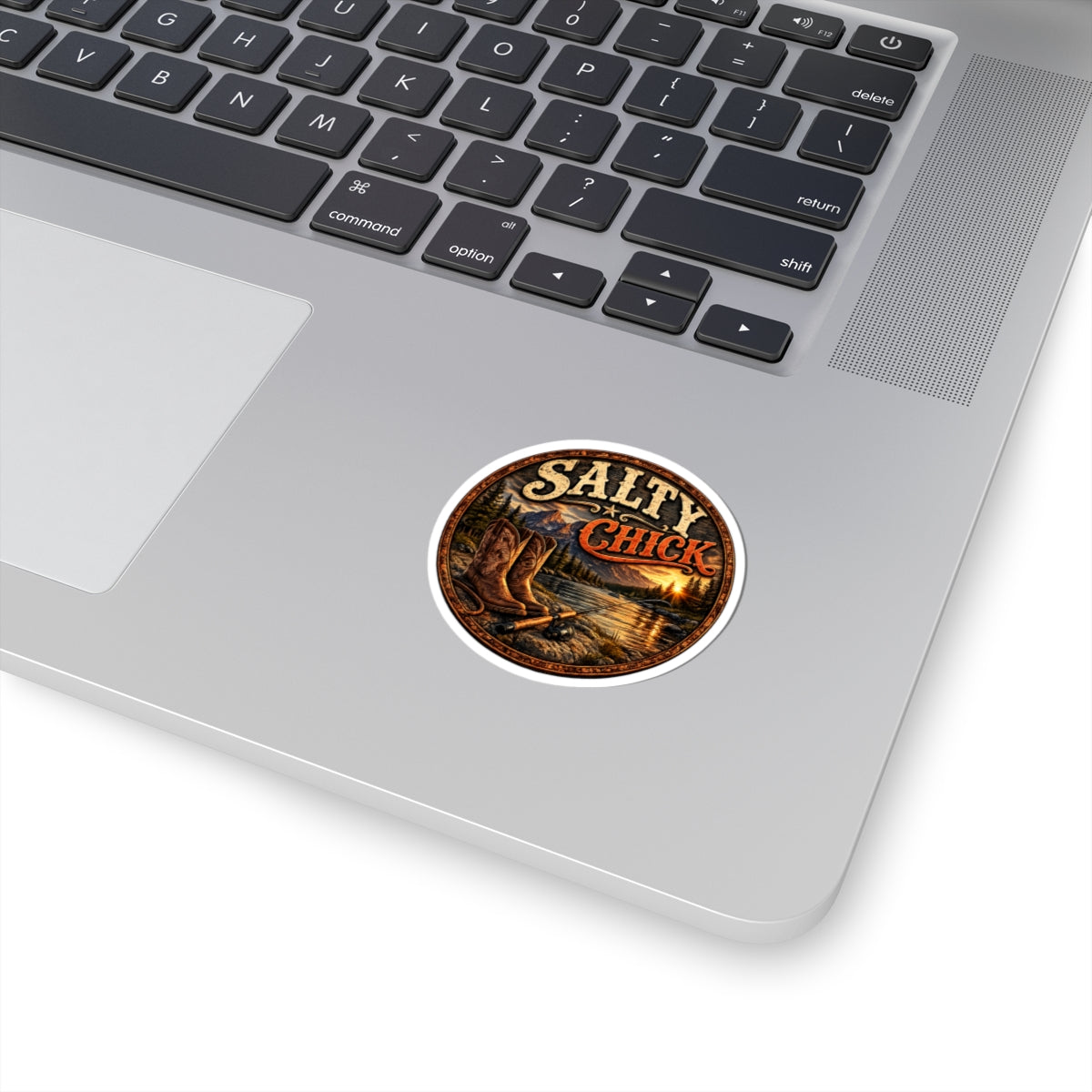 Cut Stick Sticker- Boots/Fishing Pole