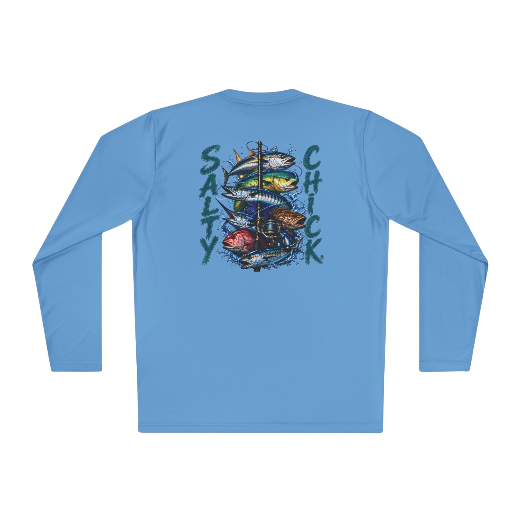 Unisex Moisture Wicking Long Sleeve- Saltwater fish