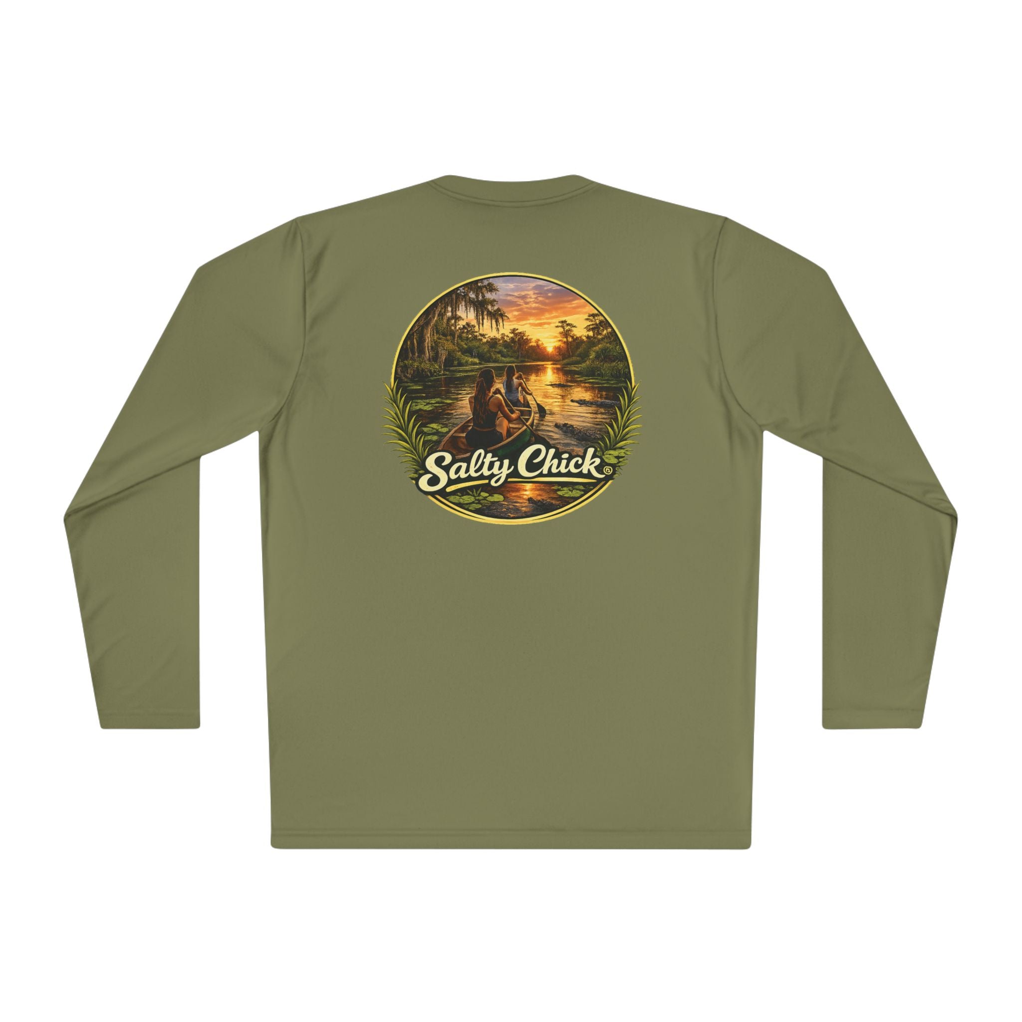 Unisex moisture wicking canoe Long Sleeve Tee