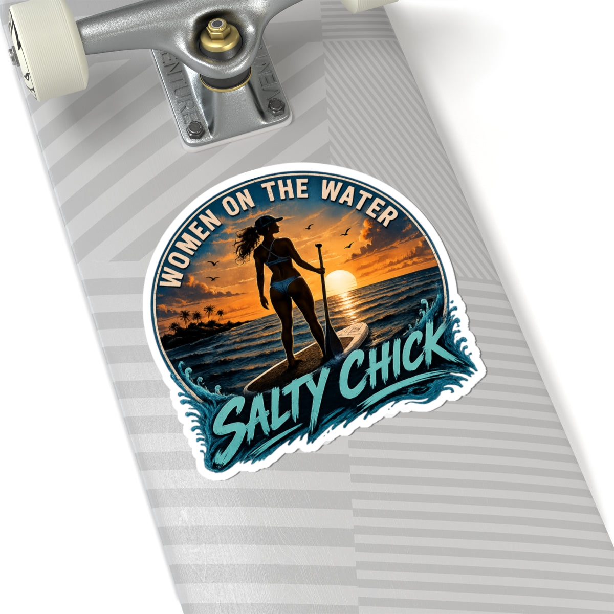 Cut Stick Sticker- Paddle boarder