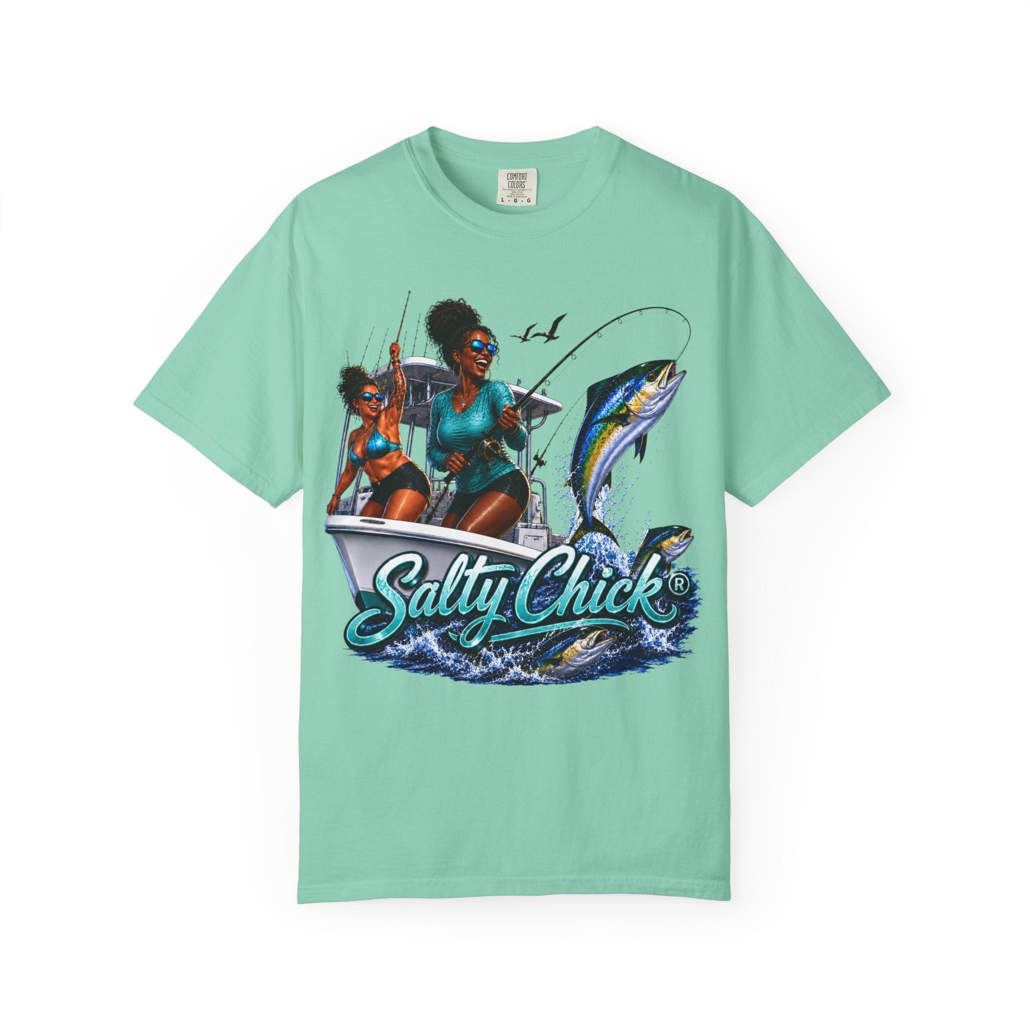 Salty Chick Sunset Ride Cotton Tee