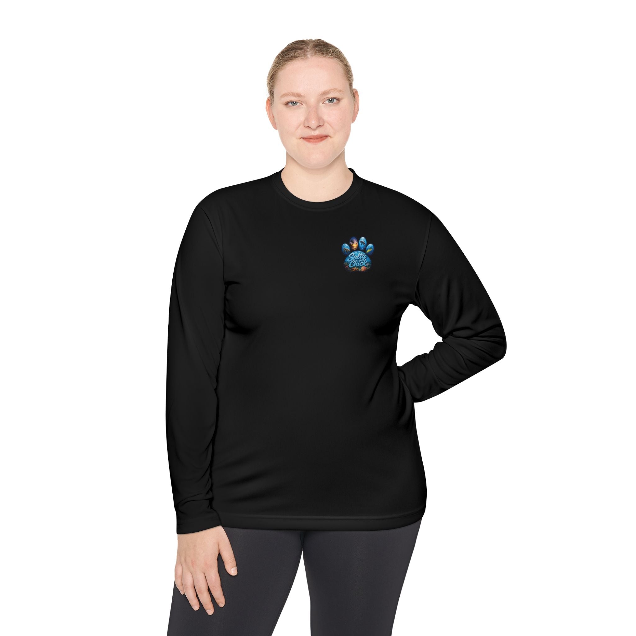 Unisex Moisture Wicking Long Sleeve- Paw me to the Ocean