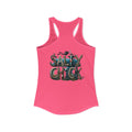 Performance Racerback Tank-Diver's Salty Chick lettering