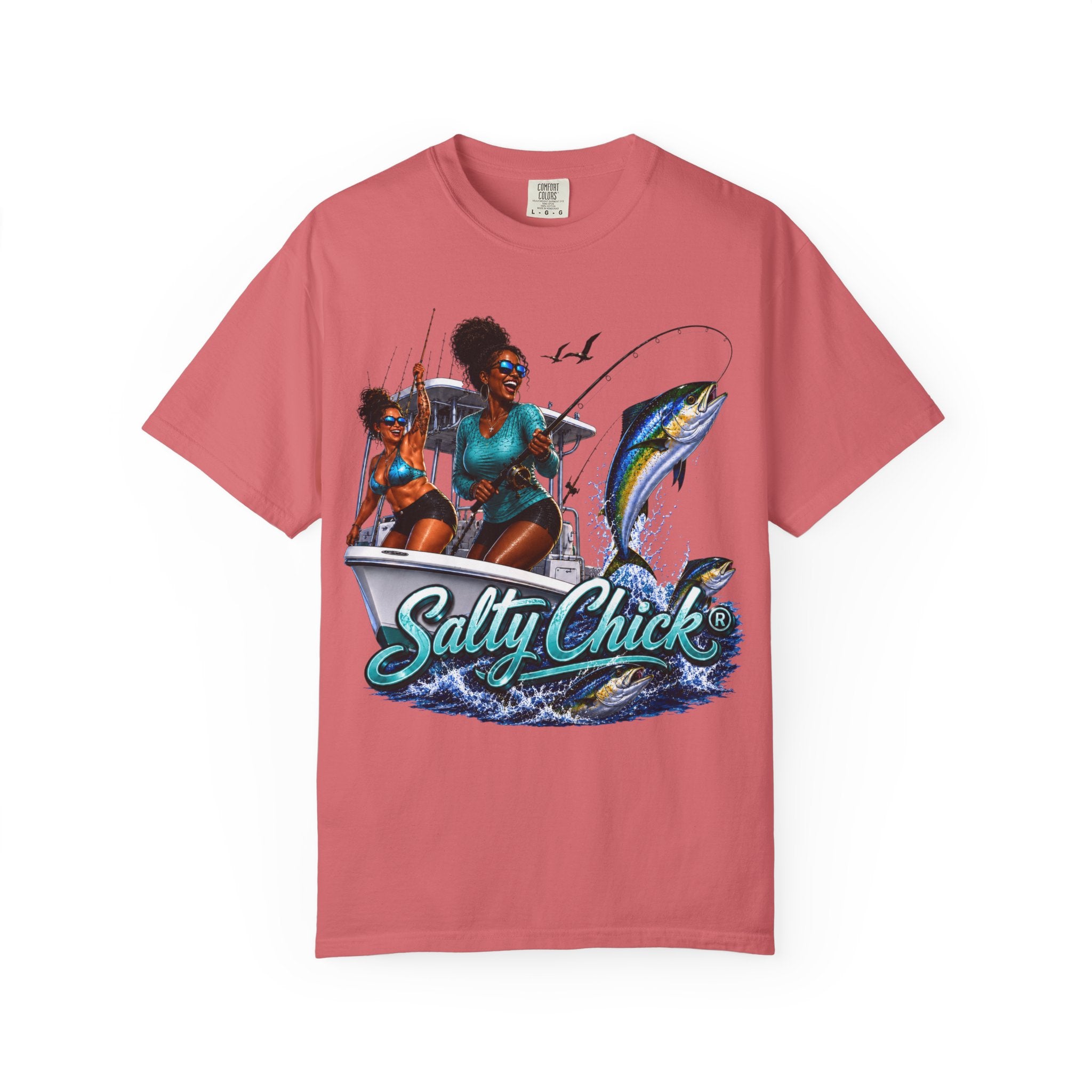 Salty Chick Sunset Ride Cotton Tee
