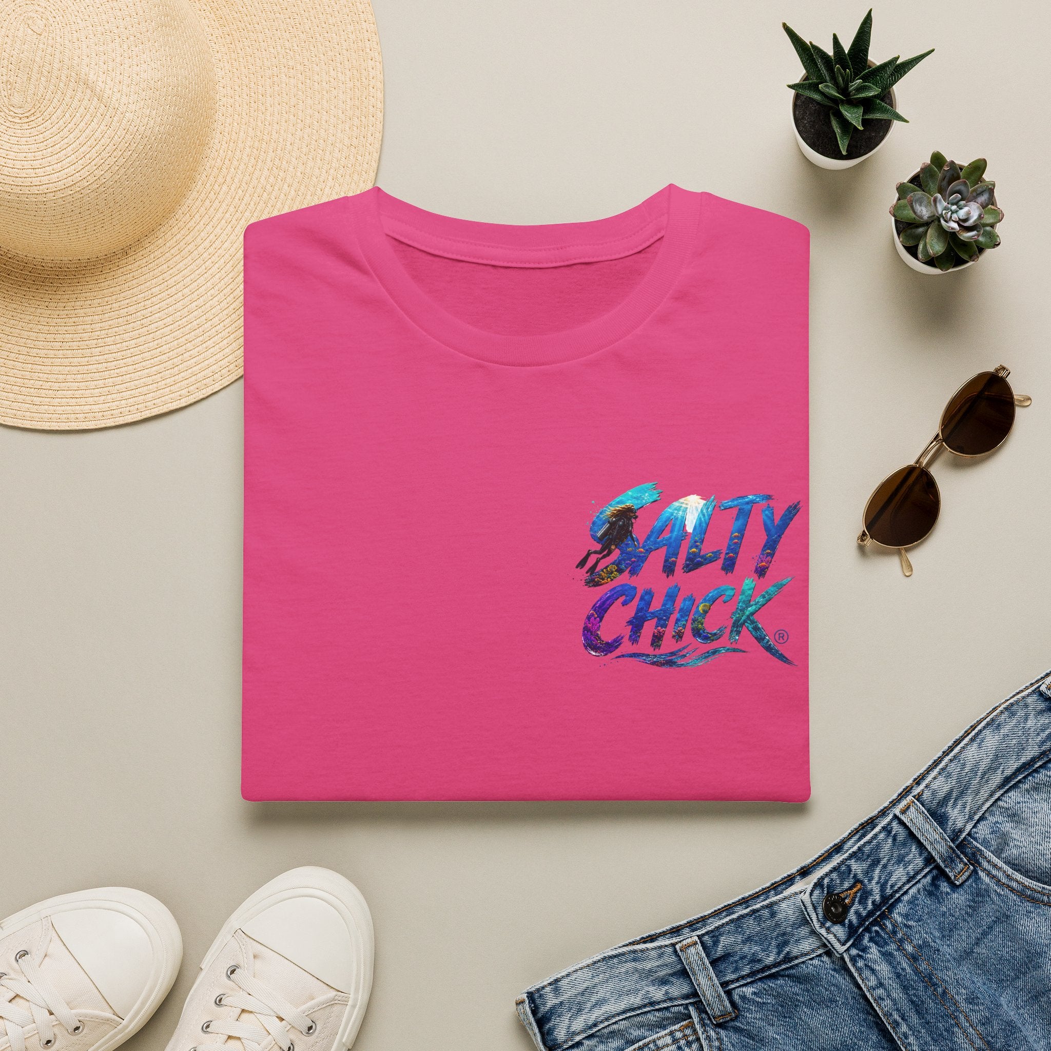 Cotton Tee- Diver lettering