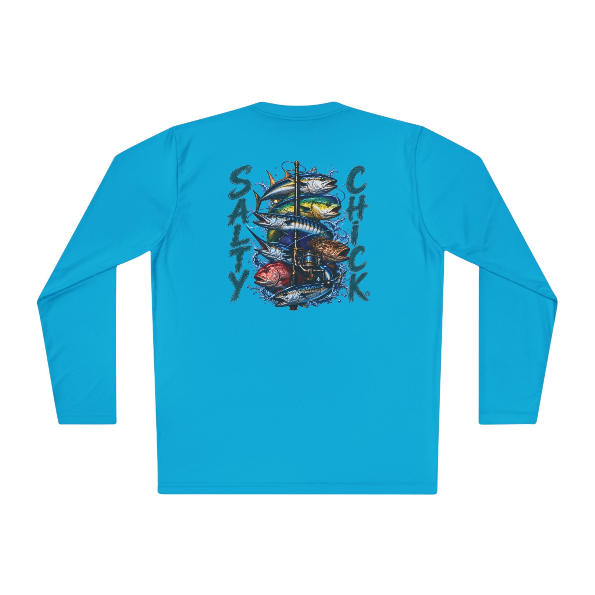 Unisex Moisture Wicking Long Sleeve- Saltwater fish