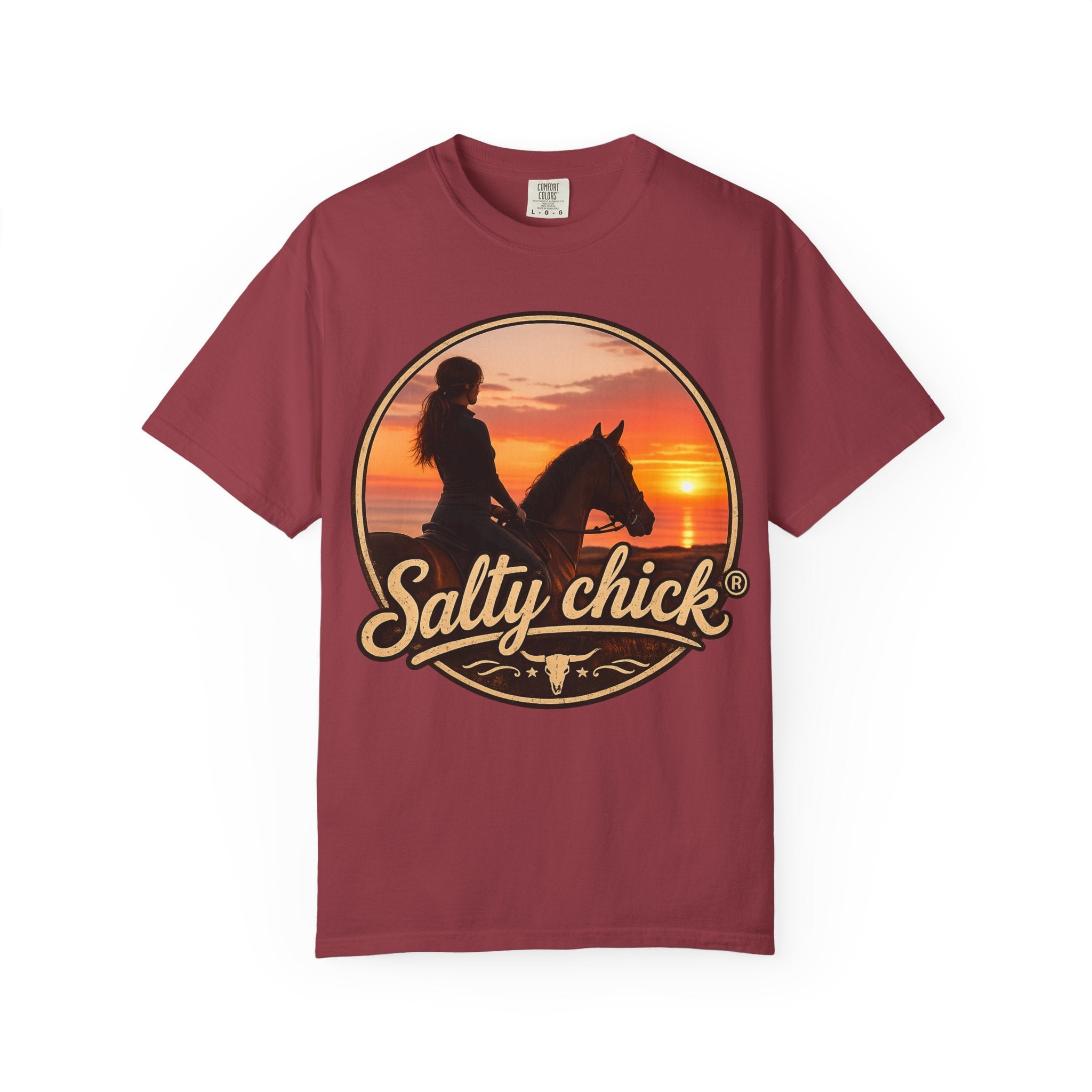 Cotton Horse Sunset T‑Shirt
