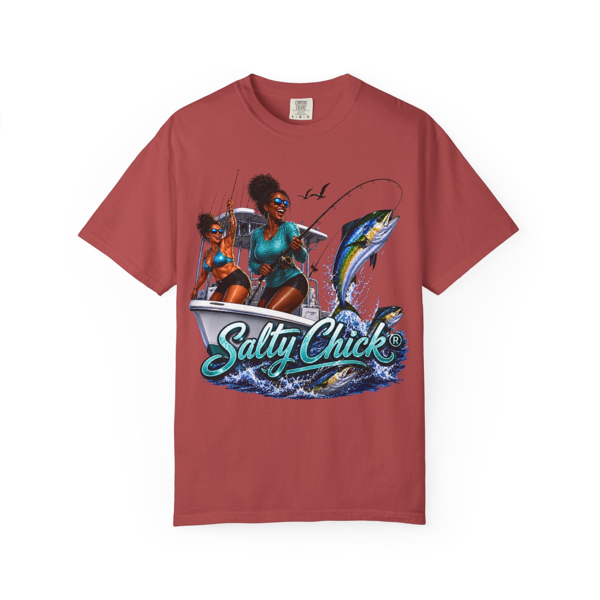 Salty Chick Sunset Ride Cotton Tee