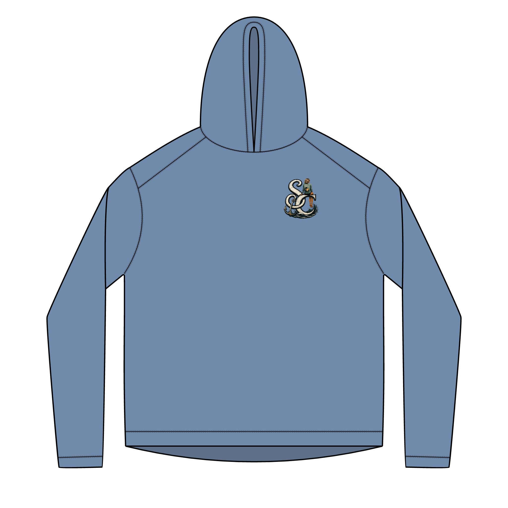 Solar Hoodie Long Sleeve-unique lettering
