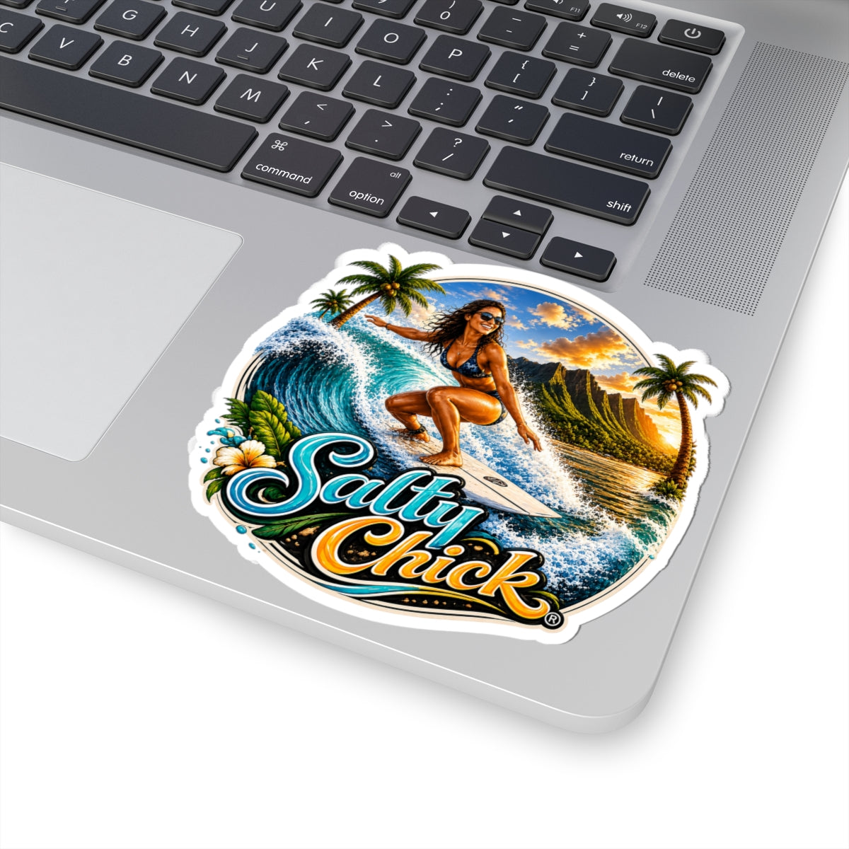 Cut Stick Sticker- Surfing
