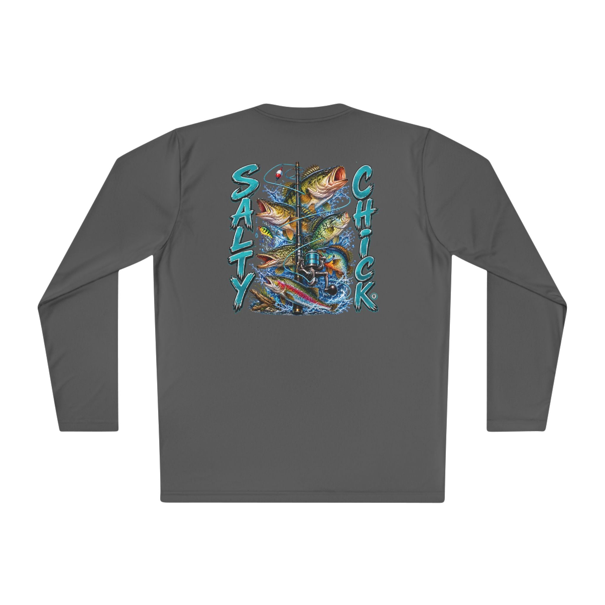 Unisex Moisture Wicking Long Sleeve- Freshwater fish